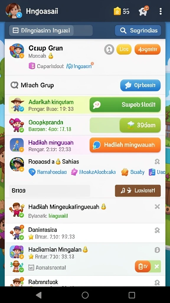 d06 - Tampilan awal permainan yang menawan dan informatif.