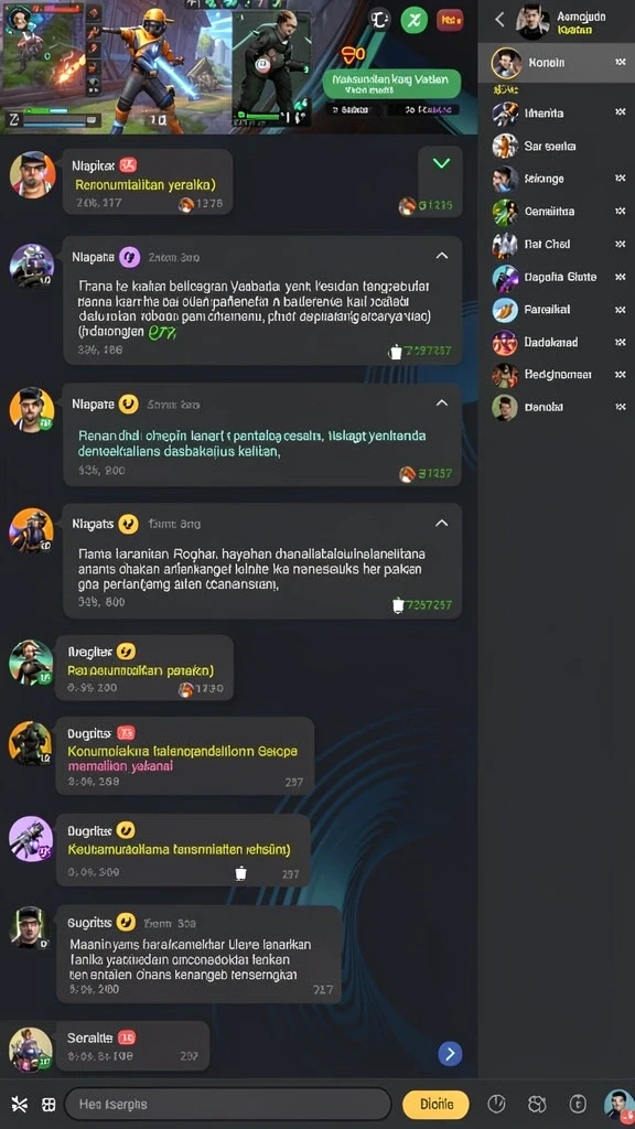 rpvip2 - Tampilan awal permainan yang menarik dan informatif.